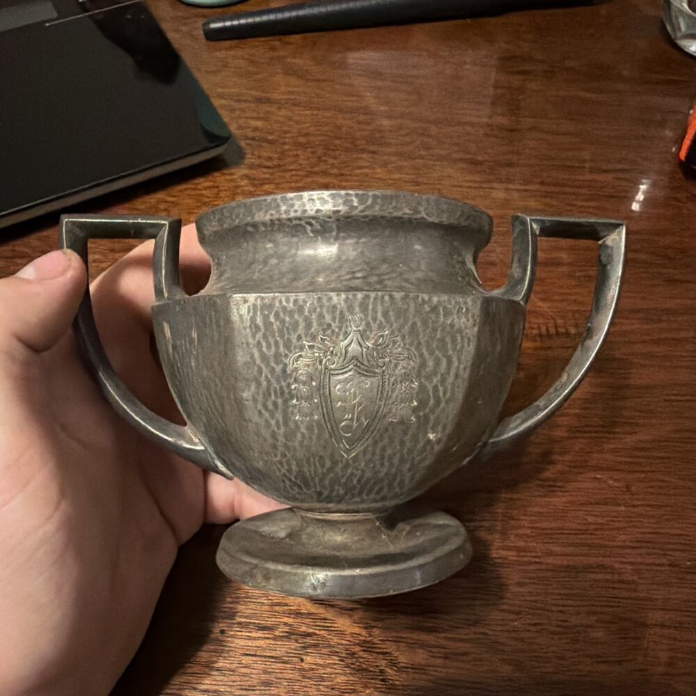Antique Handle Cup Silver-Plate Forbes Silver Co. Sugar Bowl